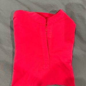 Rafaela Oversized Scrub Top- S ultra rose